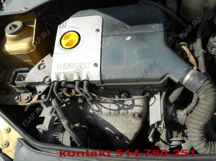 RENAULT CLIO 2 MEGANE KANGOO  двигатель 1.4 16V
