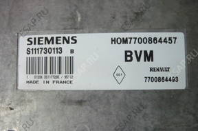 RENAULT CLIO БЛОК УПРАВЛЕНИЯ ДВИГАТЕЛЕМ 7700864457