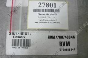 RENAULT CLIO БЛОК УПРАВЛЕНИЯ ДВИГАТЕЛЕМ HOM7700749946