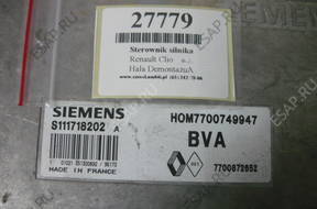 RENAULT CLIO БЛОК УПРАВЛЕНИЯ ДВИГАТЕЛЕМ HOM770074994