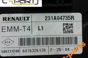 RENAULT CLIO IV БЛОК УПРАВЛЕНИЯ  EMM-T4 231A04735 год, L1