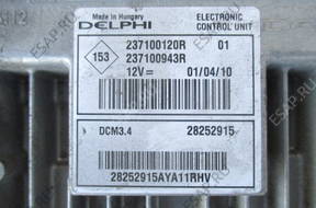RENAULT FLUENCE 1,5 DCI БЛОК УПРАВЛЕНИЯ 237100120 год, КОМПЛЕКТ