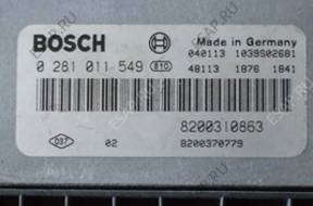 RENAULT LAGUNA 1,9 DCI БЛОК УПРАВЛЕНИЯ 0281011549