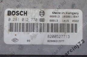 RENAULT LAGUNA 1,9DCI БЛОК УПРАВЛЕНИЯ 0281012770 RENAULT LAGUNA 1,9DCI БЛОК УПРАВЛЕНИЯ 0281012770