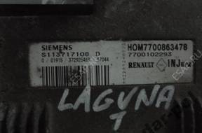 Renault Laguna 1.8 БЛОК УПРАВЛЕНИЯ КОМПЛЕКТ HOM7700863478