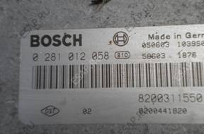 RENAULT LAGUNA 2.2DCI БЛОК УПРАВЛЕНИЯ 0281012058 RENAULT LAGUNA 2.2DCI БЛОК УПРАВЛЕНИЯ 0281012058
