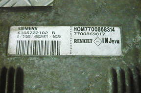 RENAULT LAGUNA БЛОК УПРАВЛЕНИЯ ДВИГАТЕЛЕМ 7700869817 2.0 16 RENAULT LAGUNA БЛОК УПРАВЛЕНИЯ ДВИГАТЕЛЕМ 7700869817 2.0 16