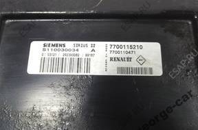 RENAULT LAGUNA БЛОК УПРАВЛЕНИЯ sirius 32 S110030032A RENAULT LAGUNA БЛОК УПРАВЛЕНИЯ sirius 32 S110030032A