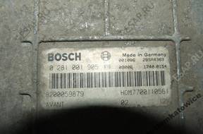 RENAULT LAGUNA I 1.9 D БЛОК УПРАВЛЕНИЯ 0281001905