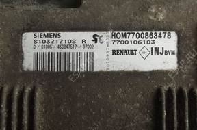 renault laguna I БЛОК УПРАВЛЕНИЯ S103717108 HOM7700863478