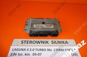 RENAULT LAGUNA II 2.0 TURBO 06 БЛОК УПРАВЛЕНИЯ ДВИГАТЕЛЕМ