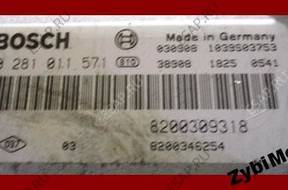 RENAULT LAGUNA II 2.2 DCI БЛОК УПРАВЛЕНИЯ 0281011571