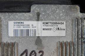 Renault Laguna II - БЛОК УПРАВЛЕНИЯ Sterowania ДВИГАТЕЛЯ