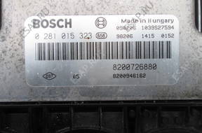 RENAULT LAGUNA III БЛОК УПРАВЛЕНИЯ 8200726880 0281015323