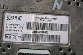 RENAULT LAGUNA III Wywietlacz NAVI 280340026 год,