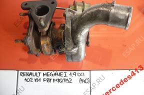 RENAULT MEGANE I 1.9DCI F8T ТУРБОКОМПРЕССОР