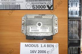RENAULT MODUS 1.4 16V БЛОК УПРАВЛЕНИЯ ДВИГАТЕЛЕМ