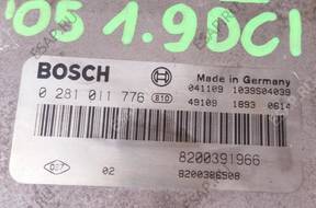 RENAULT SCENIC 1.9 DCI БЛОК УПРАВЛЕНИЯ ДВИГАТЕЛЕМ 0281011776