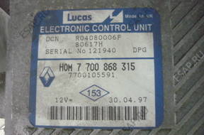 RENAULT SCENIC БЛОК УПРАВЛЕНИЯ ДВИГАТЕЛЕМ 7700868315 1.9 TD