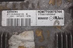 renault scenic БЛОК УПРАВЛЕНИЯ S115300218B 7700875744