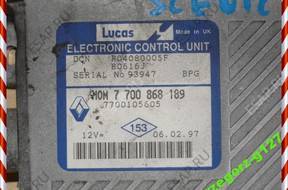 RENAULT SCENIC I 1.9 БЛОК УПРАВЛЕНИЯ