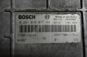 Renault Scenic I 1.9 DTI DCI БЛОК УПРАВЛЕНИЯ 0281010077