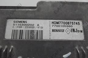 RENAULT SCENIC I БЛОК УПРАВЛЕНИЯ ДВИГАТЕЛЕМ 1.6 7700105980