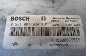 RENAULT SCENIC I LIFT 1.9 DCI БЛОК УПРАВЛЕНИЯ 0281001934