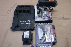 RENAULT SCENIC II 1.4 16V БЛОК УПРАВЛЕНИЯ КОМПЛЕКТ