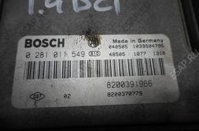 RENAULT SCENIC II БЛОК УПРАВЛЕНИЯ ДВИГАТЕЛЕМ 0281011549