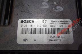 RENAULT SCENIC II КОМПЛЕКТ ЗАЖИГАНИЯ 8200309690