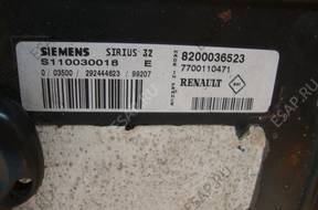 RENAULT SCENIC LIFT БЛОК УПРАВЛЕНИЯ ДВИГАТЕЛЕМ 8200036523