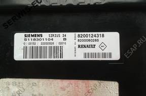 S118301104B БЛОК УПРАВЛЕНИЯ RENAULT SCENIC SIRIUS БЕЗ КОДА