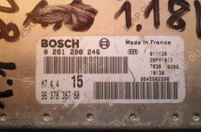 SAXO 106 1.1 БЛОК УПРАВЛЕНИЯ BOSCH 9637838780 0261206246