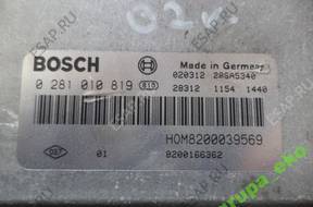 SCENIC 1.9 DCI 72KW БЛОК УПРАВЛЕНИЯ ДВИГАТЕЛЕМ 0 281 010 819