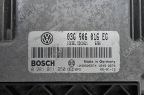 SEAT 2,0 TDI БЛОК УПРАВЛЕНИЯ  0281011950 03G906016EG