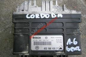 seat cordoba БЛОК УПРАВЛЕНИЯ ДВИГАТЕЛЕМ 1.6 1997 год