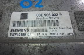 Seat Ibiza 2002 год 1.2 03E 906 033P БЛОК УПРАВЛЕНИЯ ДВИГАТЕЛЕМ
