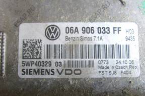 SEAT LEON 2 II 1.6 8V БЛОК УПРАВЛЕНИЯ ДВИГАТЕЛЕМ 06A906033FF