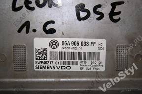 SEAT LEON BSE БЛОК УПРАВЛЕНИЯ ДВИГАТЕЛЕМ ECU 06A906033 FF
