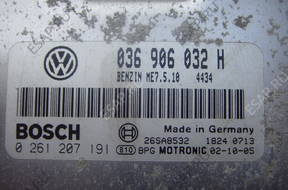 SEAT LEON I 1 1.4 16V БЛОК УПРАВЛЕНИЯ ДВИГАТЕЛЕМ 036906032H