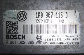 SEAT LEON II БЛОК УПРАВЛЕНИЯ ДВИГАТЕЛЕМ 2.0 TFSI 1P0907115D