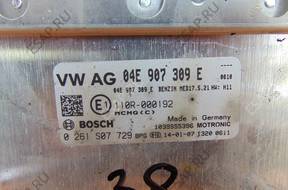 SEAT LEON III 12- БЛОК УПРАВЛЕНИЯ ДВИГАТЕЛЕМ БЕНЗИН 04E907309E