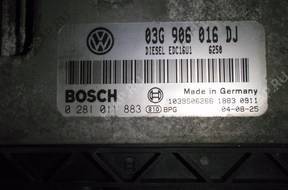 SEAT TOLEDO III LEON II - БЛОК УПРАВЛЕНИЯ ДВИГАТЕЛЕМ 105 PS