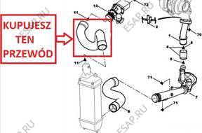 ШЛАНГ ПАТРУБОК ИНТЕРКУЛЕРА CITROEN C5 2.0 HDi 0382LA