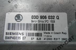 SKODA FABIA 1.2 БЛОК УПРАВЛЕНИЯ ДВИГАТЕЛЕМ 03D906032Q