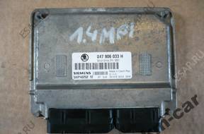 SKODA FABIA 1.4 MPI БЛОК УПРАВЛЕНИЯ ДВИГАТЕЛЕМ 047906033H