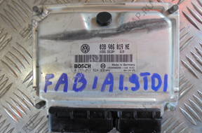 SKODA FABIA 1.9TDI БЛОК УПРАВЛЕНИЯ 0281011824 038906019NE