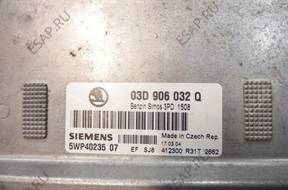 SKODA FABIA I 1.2 БЛОК УПРАВЛЕНИЯ ДВИГАТЕЛЕМ 03D906032Q