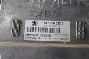 SKODA FABIA I 1.4 БЛОК УПРАВЛЕНИЯ ДВИГАТЕЛЕМ 047906033C